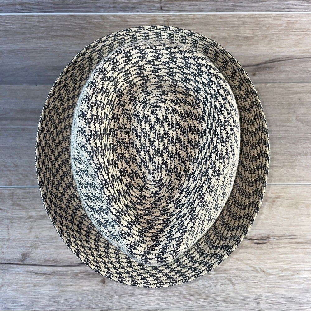 Bailey of Hollywood BREED Men's Braided Fedora Hat Black/Tan What's on Your Mind - Picture 5 of 9